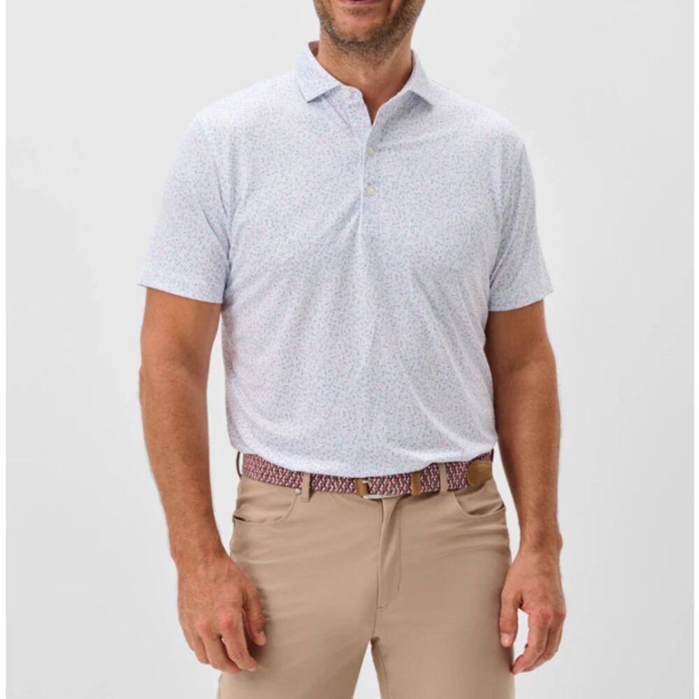 Johnnie-O Performance Men's Lollipop Kipler Jersey Polo Size L